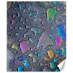 Glass Drops Rainbow Canvas 8  X 10  by uniart180623