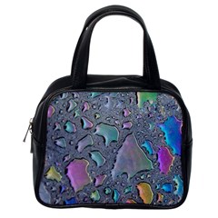 Glass Drops Rainbow Classic Handbag (one Side) by uniart180623