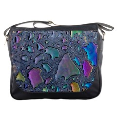 Glass Drops Rainbow Messenger Bag by uniart180623