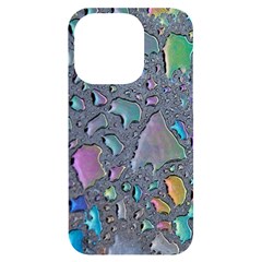 Glass Drops Rainbow Iphone 14 Pro Black Uv Print Case by uniart180623