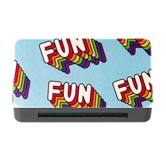 Fun Word Inscription Rainbow Pattern Memory Card Reader With Cf by uniart180623