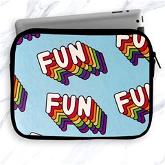 Fun Word Inscription Rainbow Pattern Apple Ipad 2/3/4 Zipper Cases