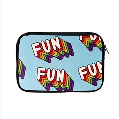 Fun Word Inscription Rainbow Pattern Apple MacBook Pro 15  Zipper Case