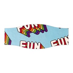 Fun Word Inscription Rainbow Pattern Stretchable Headband