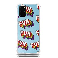 Fun Word Inscription Rainbow Pattern Samsung Galaxy S20Plus 6.7 Inch TPU UV Case