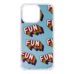 Fun Word Inscription Rainbow Pattern Iphone 13 Pro Tpu Uv Print Case