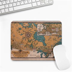 World Map Travel Pattern Architecture Small Mousepad by uniart180623