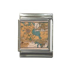 World Map Travel Pattern Architecture Italian Charm (13mm) by uniart180623