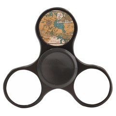 World Map Travel Pattern Architecture Finger Spinner by uniart180623