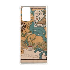 World Map Travel Pattern Architecture Samsung Galaxy Note 20 Tpu Uv Case by uniart180623