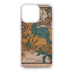 World Map Travel Pattern Architecture Iphone 13 Pro Tpu Uv Print Case by uniart180623