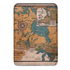 World Map Travel Pattern Architecture Rectangular Glass Fridge Magnet (4 Pack) by uniart180623