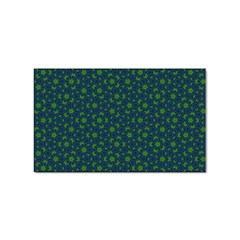 Green Patterns Lines Circles Texture Colorful Sticker Rectangular (10 Pack) by uniart180623