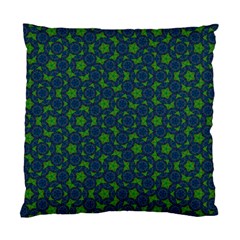 Green Patterns Lines Circles Texture Colorful Standard Cushion Case (one Side) by uniart180623