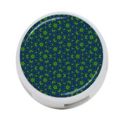 Green Patterns Lines Circles Texture Colorful 4-port Usb Hub (two Sides) by uniart180623