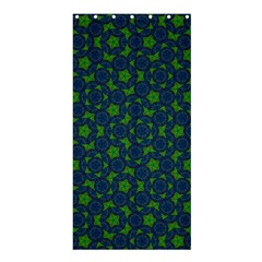 Green Patterns Lines Circles Texture Colorful Shower Curtain 36  X 72  (stall)  by uniart180623