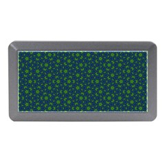 Green Patterns Lines Circles Texture Colorful Memory Card Reader (mini) by uniart180623