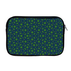 Green Patterns Lines Circles Texture Colorful Apple Macbook Pro 17  Zipper Case by uniart180623