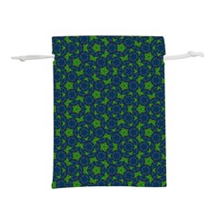 Green Patterns Lines Circles Texture Colorful Lightweight Drawstring Pouch (l) by uniart180623