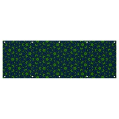 Green Patterns Lines Circles Texture Colorful Banner And Sign 12  X 4  by uniart180623