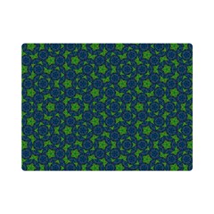 Green Patterns Lines Circles Texture Colorful Premium Plush Fleece Blanket (mini) by uniart180623