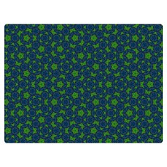 Green Patterns Lines Circles Texture Colorful Two Sides Premium Plush Fleece Blanket (extra Small) by uniart180623