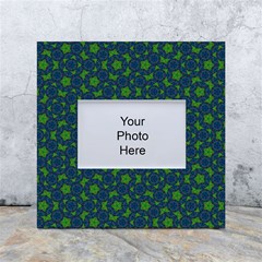 Green Patterns Lines Circles Texture Colorful White Box Photo Frame 4  X 6  by uniart180623