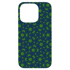 Green Patterns Lines Circles Texture Colorful Iphone 14 Pro Black Uv Print Case by uniart180623