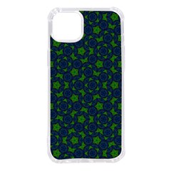 Green Patterns Lines Circles Texture Colorful Iphone 14 Plus Tpu Uv Print Case by uniart180623