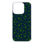 Green Patterns Lines Circles Texture Colorful iPhone 14 Pro TPU UV Print Case Front