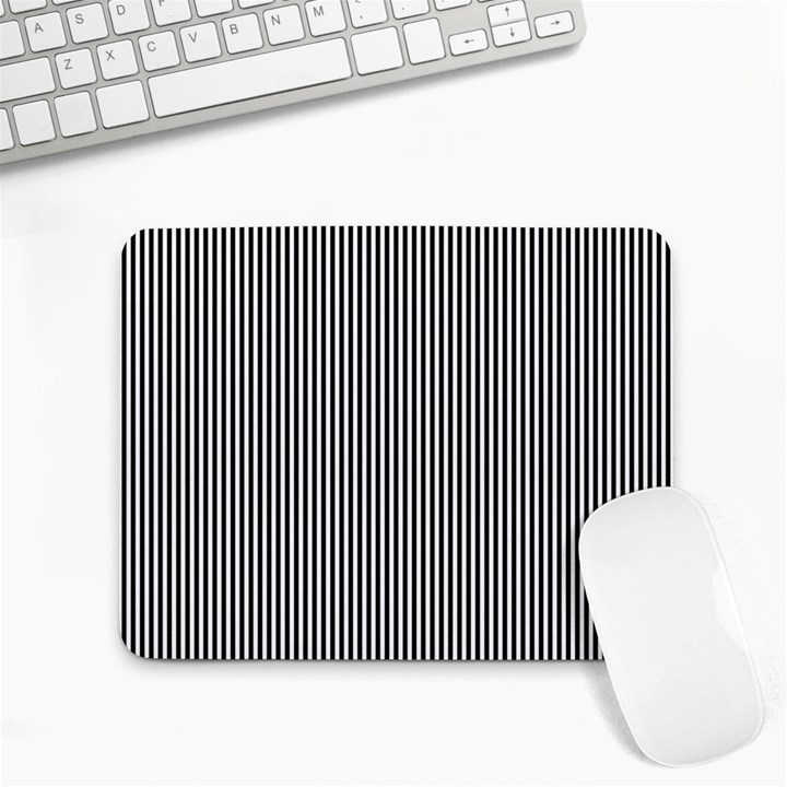 Stripe Line Pattern Black Lines Small Mousepad