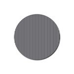 Stripe Line Pattern Black Lines Rubber Round Coaster (4 pack) Front