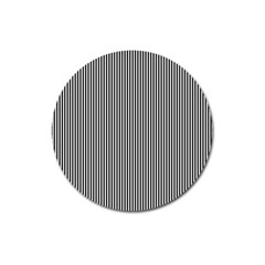 Stripe Line Pattern Black Lines Magnet 3  (round) by Ravend