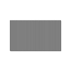 Stripe Line Pattern Black Lines Sticker Rectangular (100 pack)