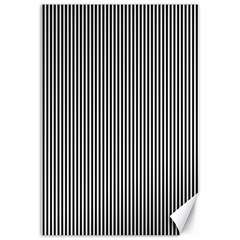 Stripe Line Pattern Black Lines Canvas 12  x 18 