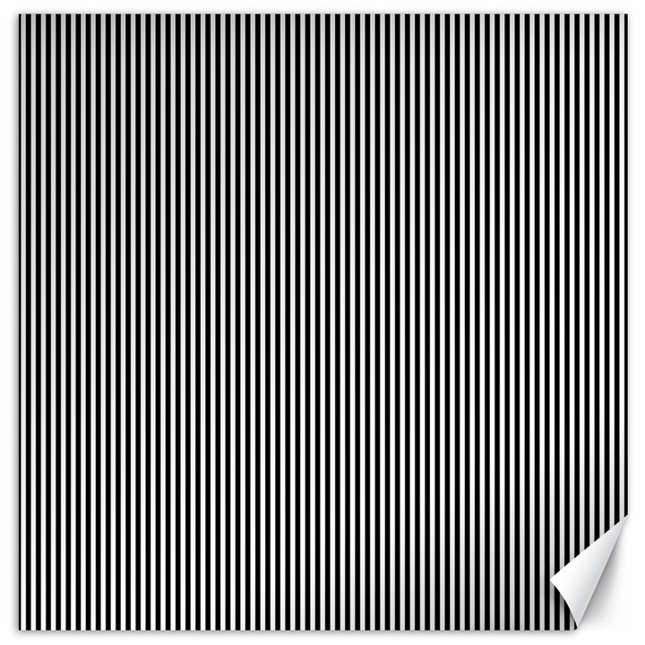 Stripe Line Pattern Black Lines Canvas 16  x 16 