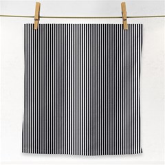 Stripe Line Pattern Black Lines Face Towel