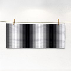 Stripe Line Pattern Black Lines Hand Towel by Ravend