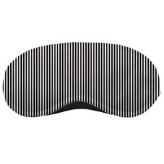 Stripe Line Pattern Black Lines Sleeping Mask by Ravend