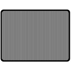 Stripe Line Pattern Black Lines Fleece Blanket (Large)