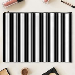 Stripe Line Pattern Black Lines Cosmetic Bag (XXXL)