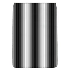 Stripe Line Pattern Black Lines Removable Flap Cover (L)