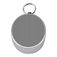 Stripe Line Pattern Black Lines Mini Silver Compasses