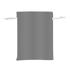 Stripe Line Pattern Black Lines Lightweight Drawstring Pouch (M)