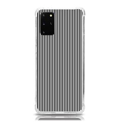 Stripe Line Pattern Black Lines Samsung Galaxy S20Plus 6.7 Inch TPU UV Case