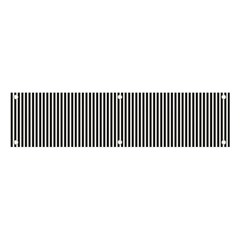 Stripe Line Pattern Black Lines Banner and Sign 4  x 1 