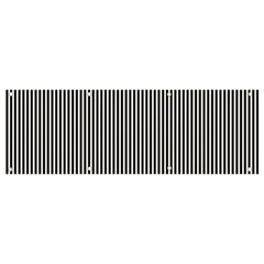 Stripe Line Pattern Black Lines Banner And Sign 9  X 3  by Ravend