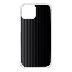 Stripe Line Pattern Black Lines Iphone 14 Tpu Uv Print Case by Ravend