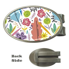 Flower Spring Money Clips (oval)  by Ravend