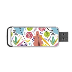 Flower Spring Portable Usb Flash (two Sides) by Ravend